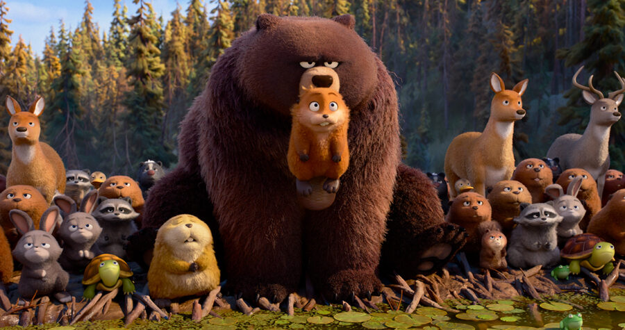 The animals from the movie Hoppers